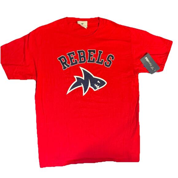 NCAA OleMiss Rebels Tshirt Mens Short Sleeve Crew Neck SZ L Fanatics NWT - Picture 1 of 5